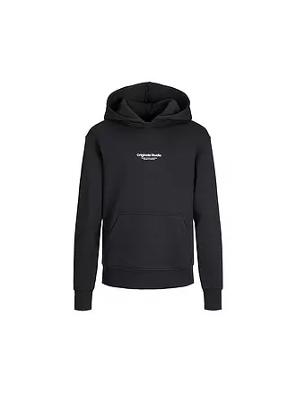 JACK & JONES | Sweat à capuche pour garçon - Hoodie JORVESTERBRO | schwarz